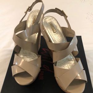 Wild Pair Tan Wedge Heel Size 11 worn